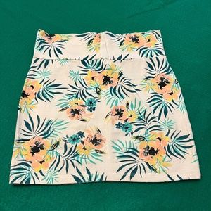 Bodycon Mini Tropical Pattern